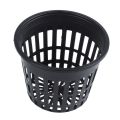 20pcs 3 inch Heavy Duty Mesh Pot Net Cup Basket Hydroponic Aeroponic Planting Grow Clone Black.