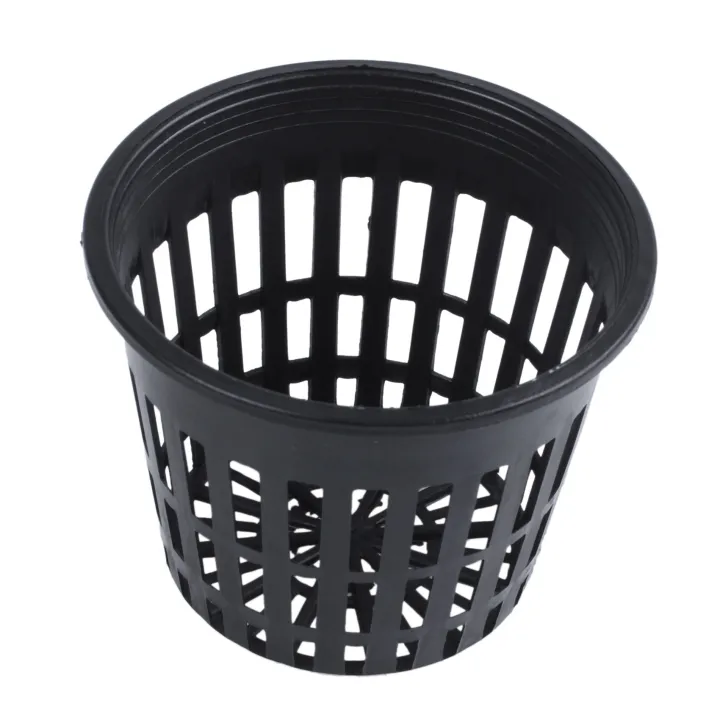 20pcs%203%20inch%20Heavy%20Duty%20Mesh%20Pot%20Net%20Cup%20Basket%20Hydroponic%20Aeroponic%20Planting%20Grow%20Clone%20Black%20-%20Image%205