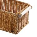 Imitation Rattan Storage Basket Woven Baskets for Coffee Table Bathroom Home. 