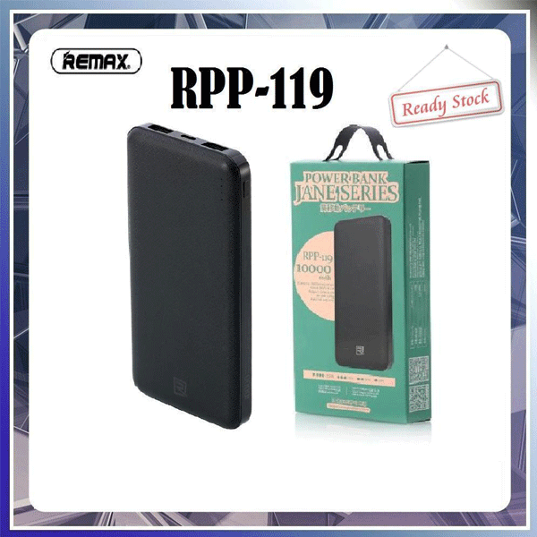 Remax RPP-119 10000mah Power Bank - Black