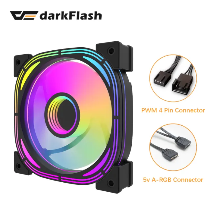 Darkflash%20INF24%20Pro%20120mm%20Rgb%20PC%20Case%20Fan%20Infinity%203%20Pin%205V%20Sync%20Argb%204%20Pin%20Pwm%20Connector%20Cooling%20Fans%20for%20Desktop%20-%20Image%202