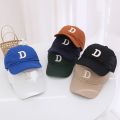 Doitbest Child Baseball Cap For Girl Boy Sunscreen Hats Summer Baby Casual Hip Hop Solid P D R Letter Kid Caps For 2 to 7 Years. 