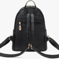 Women's Mini Backpack Luxury PU Leather Backpack Cute Graceful Bagpack Small School Bags for Girls with Ball Pendant.