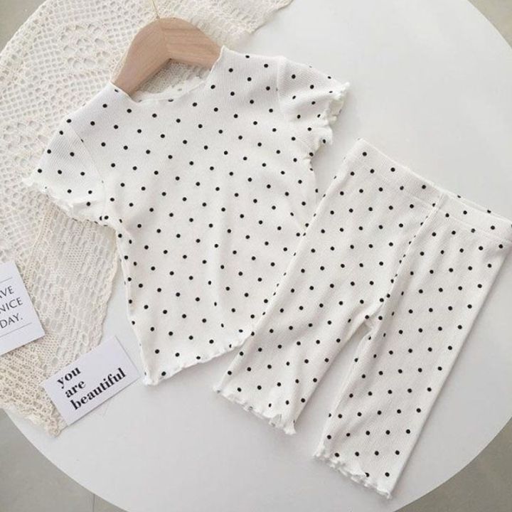 Brand%20New%20Nightgown%20Floral%20Suit%20Baby%20Full%20Printed%20T-shirts%20Summer%202pcs%20Toddler%20Girls%20Trendy%20Short%20Sleeve%20Pajamas%20Set%20Home%20Wear%20-%20Image%202
