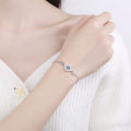 Butterflykiss Luxury Bracelets For Women Bowknot 1CT Moissanite Bracelet On Hand Lady 925 Sterling Silver Fine Jewelry For Girls.
