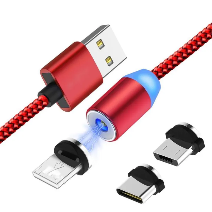 X-Cable 3 IN 1 Metal Magnetic Cable Micro/USB /Type C Magnet Charger