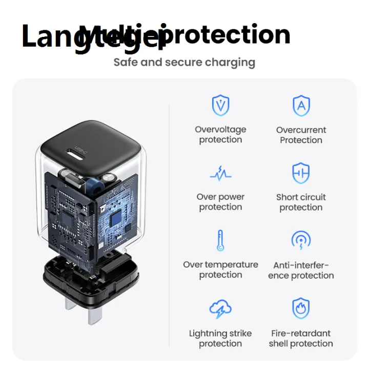 UGREEN%2020W%20GaN%20Fast%20Charger%20Single-C%20Space%20Gray%20US%20Standard%20Wall%20Charger%20for%20Iphone%2017%20Pro%2016%2015,%20Model:%2090902%20-%20Image%207