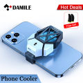 DAMILE AL01 Phone Cooler Mobile Phone Radiator Portable Fan Holder USB Powered Radiator Compatible For Phones Tablets. 