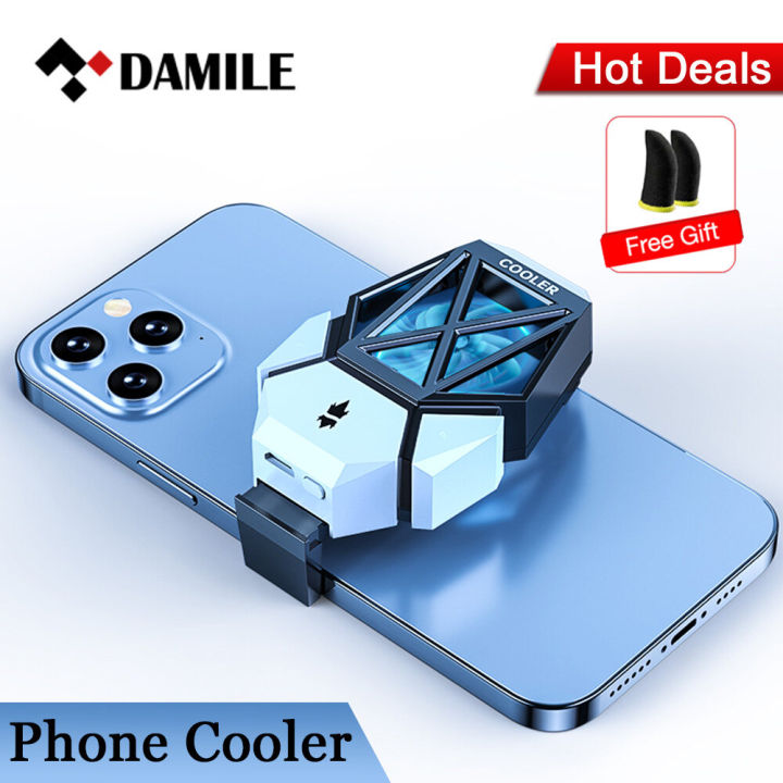 DAMILE AL01 Phone Cooler Mobile Phone Radiator Portable Fan Holder USB Powered Radiator Compatible For Phones Tablets