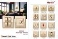5 Pin Multi Function Combined Socket with Switch Wall Outlet with Indicator- 6 pin Socket. 