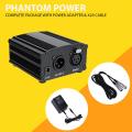 Phantom Power Supply 48V Phantom Power Supply For Condenser Microphones Studio Microphones Preamp Support All Microphone. 