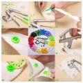 Hand Pressure Pliers Set Fastener Kit Handmade Snaps Installation Hand Tools Accessories Fastener Pliers Set for Prong Snap Buttons Beginner.