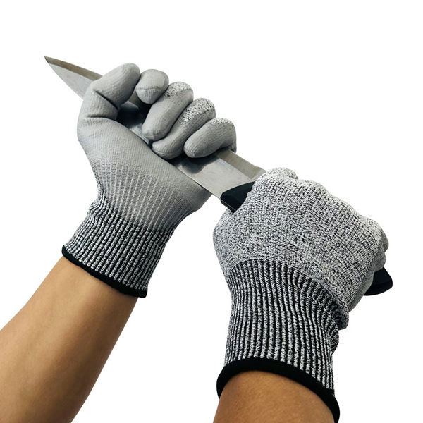 Five -Level Anti -Cut Gloves Kitchen HPPE Scratch Resistant Glass Cutting Safety Protection for Gardeners