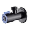 304 Stainless Steel Angle Stop Valve Pure Copper Valve Core Hot and Cold Water Angle Valve Stop Valve, for Bathroom & Toilet [Black]. 