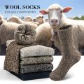 SIMIYA 5 Pairs Wool Socks Mens Thermal Hiking Socks Warm Winter Socks Soft Crew Socks Cotton Socks Against Cold US 7-13. 