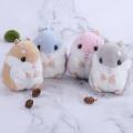 10cm Hamster Doll Keychain Pendant Doll Hamster Cute Backpack Doll Plush Bag Pendant School Bag Pendant. 