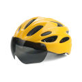 Professional mountain bike helmet, goggles, integrated driving safety hat, road bike, bicycle riding helmet, men and women. 