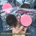 Super Soft Big Oreo Biscuit Pinching Toy Mochi Taba Silicone Stress Relief Toy Handmade Squeeze Dessert Toys Gift.