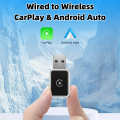 Mini Size Convert Wired to Wireless Wireless Carplay Adapter for Car Ai Box. 