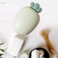 Carrot Soap Dish with Lid Cartoon Soap Holder Tray Bathroom Soap Rack for Bathroom. 