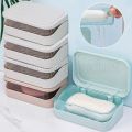 Soap Box with Lid Laundry Soap Drying Rack Perfumed Soap Draining Tray Kitchen Sponge Holder Bathroom Storage Supplies Anti-drop Portable Anti-bacteria. 