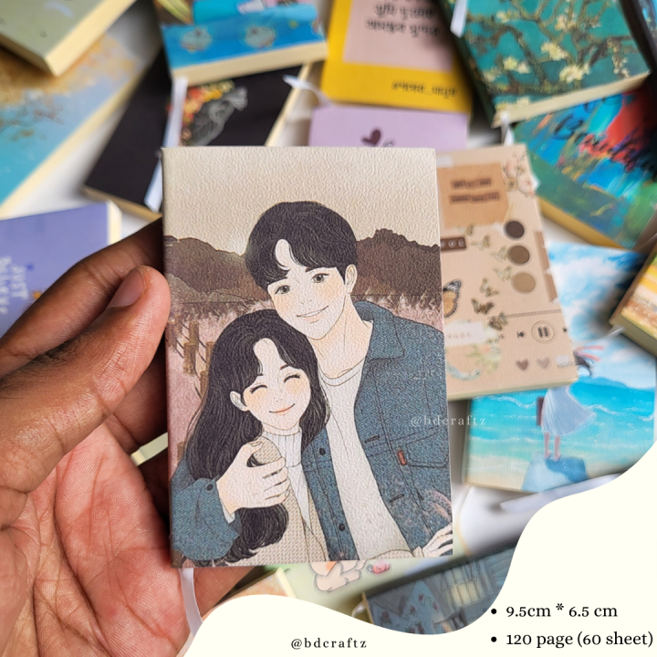 Aesthetic%20Mini%20Notebook%20(3.9"*2.6")-120page)%20-%20Image%202