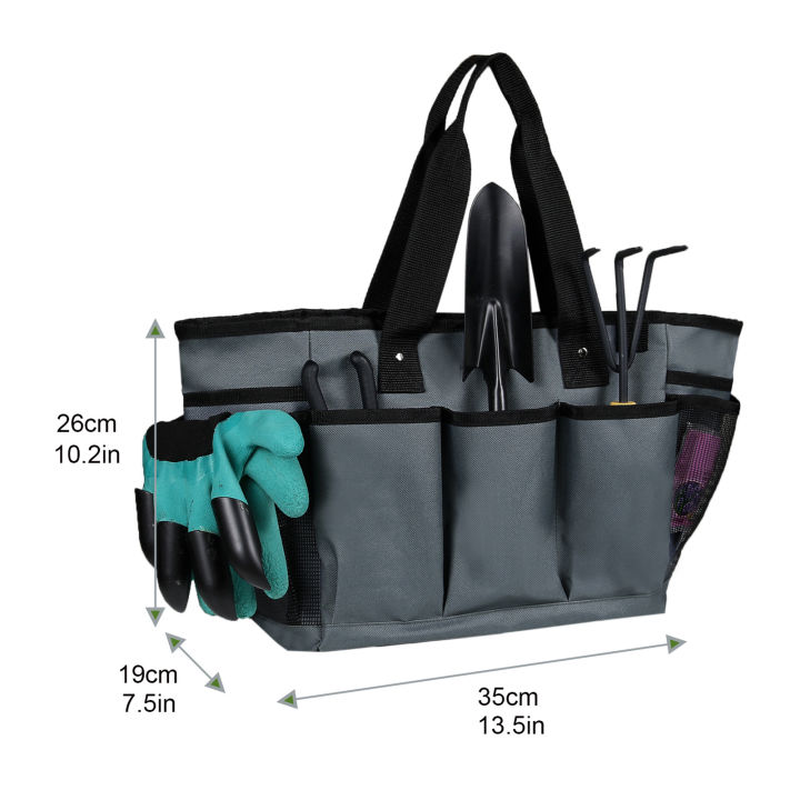 KOGEEK%20Garden%20Tool%20Bag%20Garden%20Tote%20Storage%20Bag%20with%2011%20Pockets%20Waterproof%20Oxford%20Cloth%20Gardening%20Storage%20Organizer%20Tote%20Bag%20Tool%20Kit%20Holder%20Pouch%20-%20Image%204