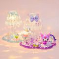 Children's DIY handmade cream glue crystal small table lamp material package painting set creative girl toys. 