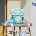 400ML Telephone Shape Water Bottle Plastic Water Bottle for Girls Kawaii Straw Bottle with Sticker Strap Children Outdoor Kettle. 