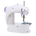 Mini Portable Electric Sewing Machine, Desktop Household Appliance, Night Light, Straight Line Hand Table, Two-Thread Kit. 