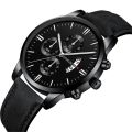 Sleek Minimalist Watch For Mens Fashion Leather Strap Dial Men's Analog Quartz Watch Gift Luxury Men Mechanical Wristwatches.