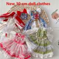 1/6 BJD 30cm Dolls Fashion Doll Clothes Fat Body Princess High Quality Dress Fashion Accessor Dress Up Doll Gift DIY Clothes.