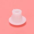 Plastic Round Shaped Cover Screw Cap Lid White 100Pcs for 5mm Dia Hole. 