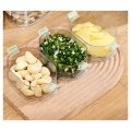 3 Layer Food Storage Containers Plastic Removable Stackable Silicone Ring +Lid 3PCS. 