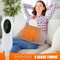 Microplush Electric Therapy Heating Pad 4 Level Winter Warmer Electric Blanket for Abdomen Waist Back Pain Relief.
