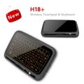 H18 Mini Full Touch Screen 2.4GHz Air Mouse Touchpad Backlight Wireless Keyboard Plug And Play Smart QWERTY Keyboard for IPTV.