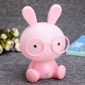 【Cathery Baby Store】Cute Rabbit Night Light Study Bedroom Led Nightlight Children Christmas Gift Decor Kids Glasses Bunny Lights.