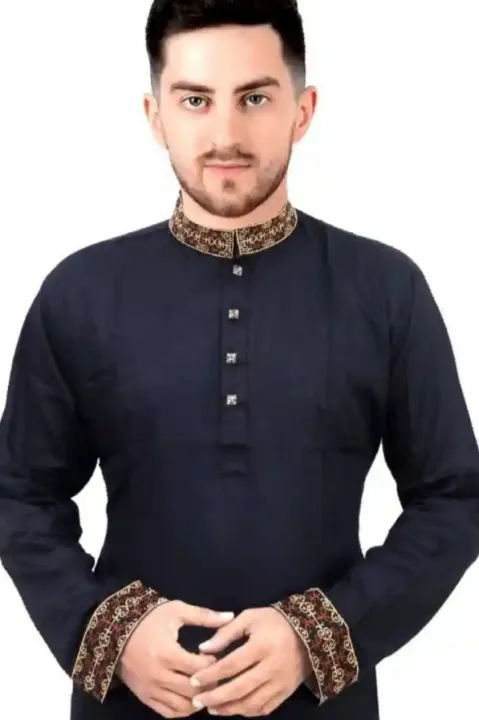 Stylish%20Exclusive%20fasionable%20new%20collection%20Semi%20Long%20Panjabi%20for%20boys%20and%20men%20-%20Image%202