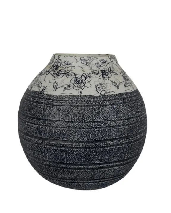 Ceramic%20Vase%20-%20Dark%20Grey%20and%20White%20-%20Image%202