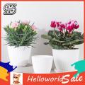 HelloWorld Round Flower Pot Corrosion Resistant Smooth Surface Flower Pot.
