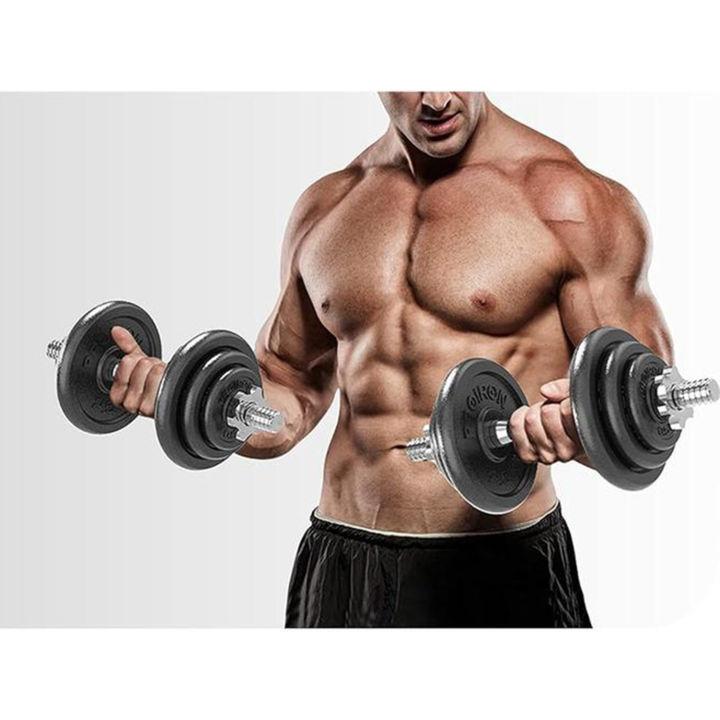 Dumbbell%20&%20Barbell%20Set%2020kg%20-%20Black%20and%20Silver%20-%20Image%202