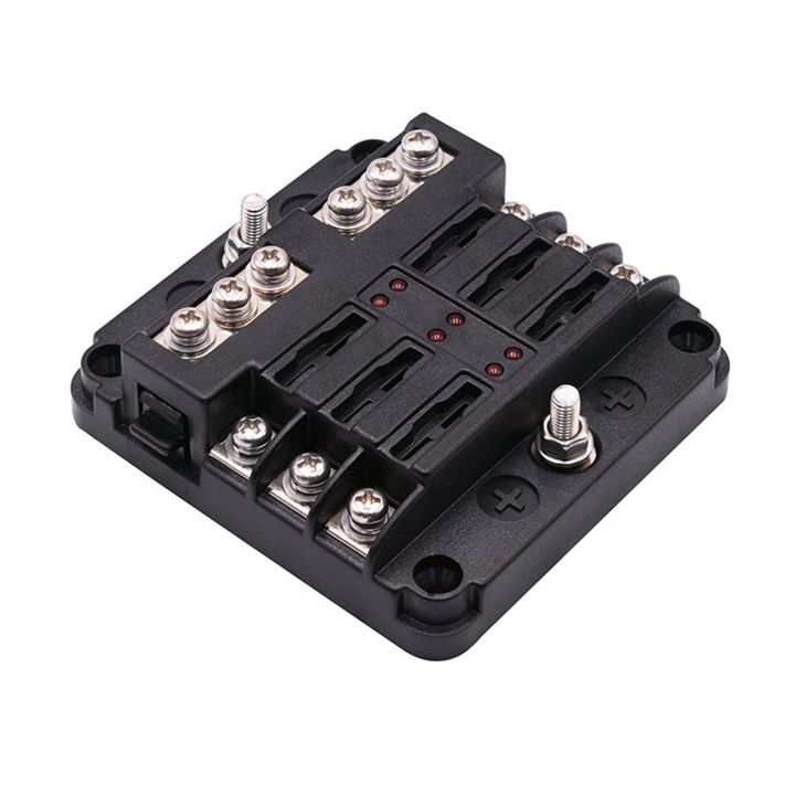 NXFDSIOZ%204X%206-Way%20Waterproof%20Fuse%20Block,with%20LED%20Indicator%2012%20Circuits%20with%20Negative%20Marine%20Fuse%20Box%20for%20Dc%2012/24V%20Car%20RV%20Truck%20-%20Image%207