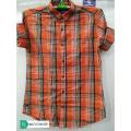 Multicolor 100% Cotton Fashionable Check Slim fit Shirt For Men. 