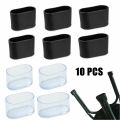 10 X Rubber Chair Leg Cap Oval Covers Furniture Table Feet Floor Protectors Non-slip Table Leg Pads. 