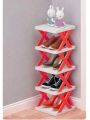 5-layer Shelf Shoes Storage Organizer Shoe Rack Removable Shoes Cabinets Stackable Shoe-Shelf Space Saving Shoes Organize Big Size (30x28x17.5cm).