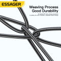 Essager Multi Protocol Compatibility 7A USB Type C Cable 90 Degree For OPPO Fast Charing Honor Huawei Oneplus Realme Angled Charger Data Wire.