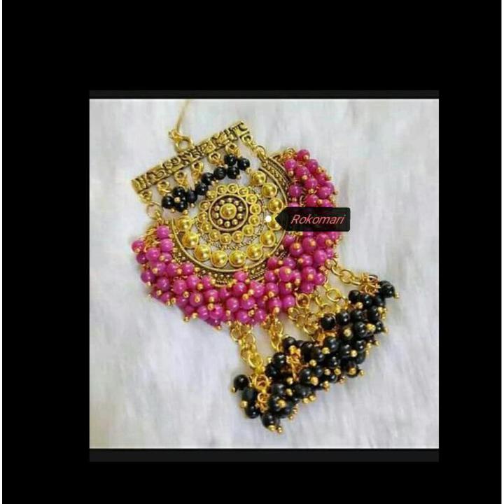 gorgeous party wear antick Golden Hijab pin for girls and women.