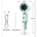 DP-7645 Rechargeable 3000mAh Battery Strong Wind Handheld Ice Cooling Mist Spray Fan.