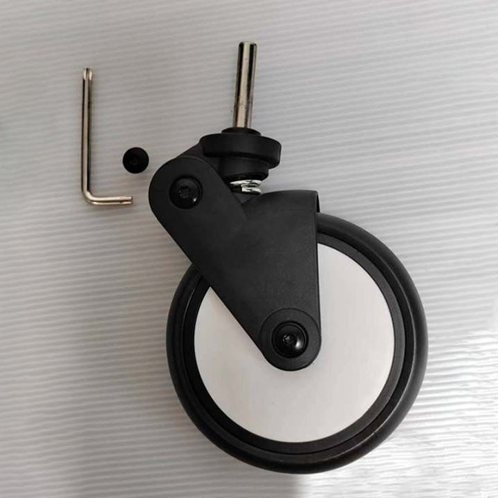 Stroller Replacement Rubber Wheels Front And Rear Wheel Stroller Accessories Compatible With Stroller