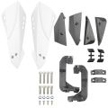 White Universal Motorcycle Handguard Motocross Hand Guard Protector for Motorcycle 22mm Handlebar Protector. 